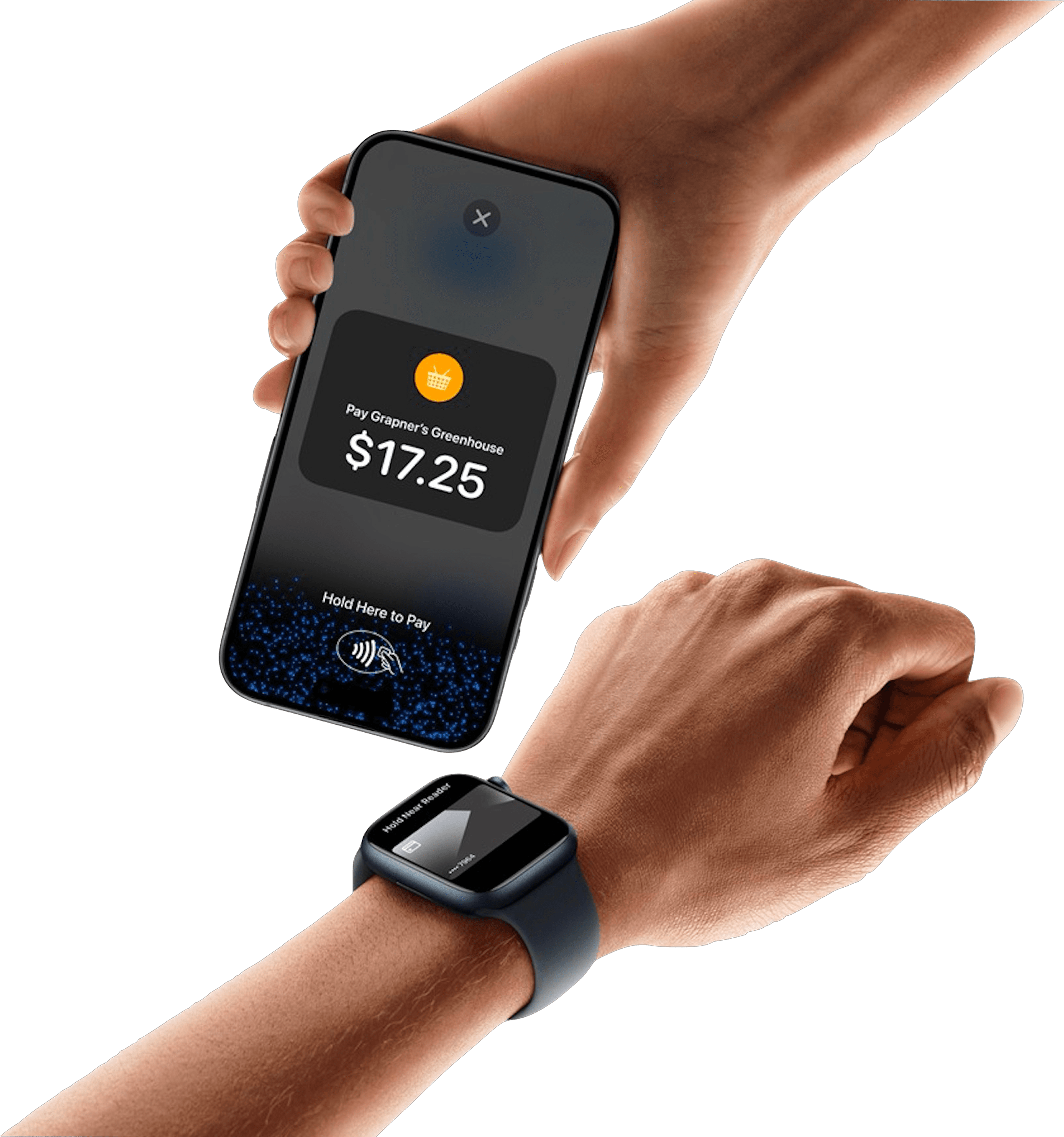 Smartphone and Smartwatch Payment Interaction